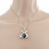 @3138 Złoty łańcuszek Austrian Crystal 40+5 naszyjnik pozłacany 14K Xuping miś